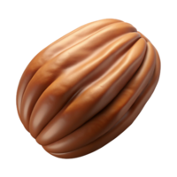immaculate urban Single pecan, shelled. NO BACKGROUND with Transparent Background. premium png