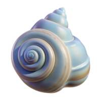 elegant notable Single seashell, spiral. NO BACKGROUND with Transparent Background. png