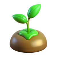 ethereal immaculate Green sprout, emerging from seed. NO BACKGROUND with Transparent Background. masterfully captured png