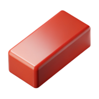 ethereal elegant Single red brick NO BACKGROUND with Transparent Background. original png