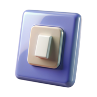 gorgeous ethereal classic Light switch NO BACKGROUND with Transparent Background. masterfully captured png