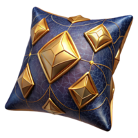vibrant modern Embroidered Cushion Cover Geometric Pattern Cutout high quality png