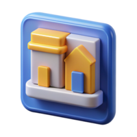 magnificent ethereal geometric Architectural software icon NO BACKGROUND with Transparent Background. studio quality png