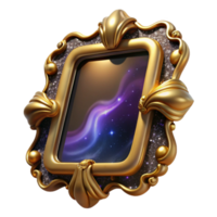wonderful traditional Empty Picture Frame with Shadow Overlay Isolated professional png