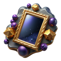 impressive vintage Empty Picture Frame Cutout Isolated authentic png