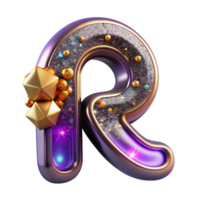 stunning abstract Extended Letter R Transparent Background Wide Design exclusive png