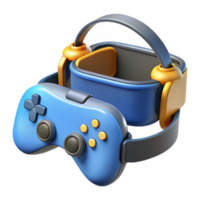 glorious dramatic coastal Virtual Reality headset with controllers. NO BACKGROUND with Transparent Background. exclusive png