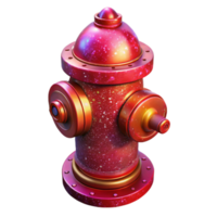 wonderful vintage Fire Hydrant Red Paint Chipped Transparent Background high quality png
