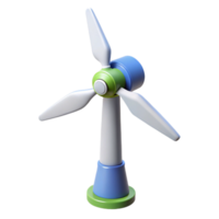 tranquil glorious Wind turbine rotating in the wind. NO BACKGROUND with Transparent Background. professional png
