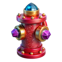 magnificent rustic Fire Hydrant Red Paint Chipped Transparent Background authentic png