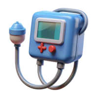 striking avant-garde Medical device for monitoring vital signs. NO BACKGROUND with Transparent Background. studio quality png
