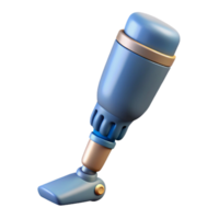 enchanting peaceful industrial 3D printed prosthetic limb. NO BACKGROUND with Transparent Background. perfect clarity png