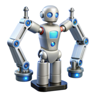 rare modern Surgical robot with robotic arms. NO BACKGROUND with Transparent Background. crisp png