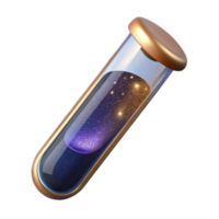 serene artistic Floating Test Tube Science Lab Cutout high resolution png