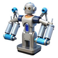 unforgettable rustic Surgical robot with robotic arms. NO BACKGROUND with Transparent Background. flawless png