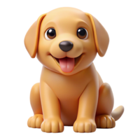 unforgettable coastal A playful Golden Retriever puppy, sitting, NO BACKGROUND with Transparent Background. authentic png
