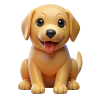 serene coastal A playful Golden Retriever puppy, sitting, NO BACKGROUND with Transparent Background. refined png