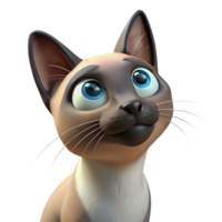 remarkable contemporary A curious Siamese cat, looking up, NO BACKGROUND with Transparent Background. original png