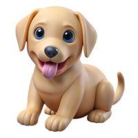 exquisite rare A playful Labrador Retriever puppy, chewing a toy, NO BACKGROUND with Transparent Background. png