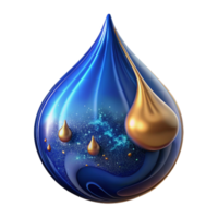 wonderful vintage Fluid Blue Ink Drop Splash Motion Graphic Transparent Background original png