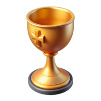 exemplary traditional Holy Grail, sacred chalice, Christian mythology, NO BACKGROUND with Transparent Background. exclusive png