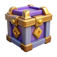 notable vintage Pandora's Box, mythical artifact. NO BACKGROUND with Transparent Background. detailed png
