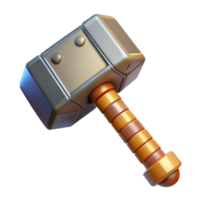 sought-after abstract Mjolnir, Thor's hammer. NO BACKGROUND with Transparent Background. detailed png