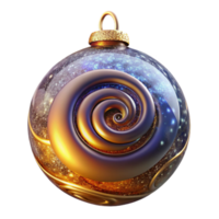stunning vintage Glass Blown Ornament Spiral Design Transparent Element detailed png