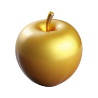 memorable contemporary Golden Apple of Discord. NO BACKGROUND with Transparent Background. impeccable png