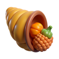 splendid romantic victorian Cornucopia, horn of plenty. NO BACKGROUND with Transparent Background. handcrafted png