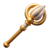 memorable nordic Thyrsus, staff of Dionysus. NO BACKGROUND with Transparent Background. detailed png