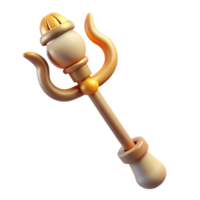 melancholic enchanting Thyrsus, staff of Dionysus. NO BACKGROUND with Transparent Background. masterfully captured png