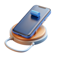 glorious organic Smartphone charging wirelessly NO BACKGROUND with Transparent Background. museum quality png