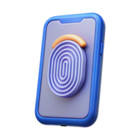 ethereal majestic Smartphone with fingerprint sensor NO BACKGROUND with Transparent Background. studio quality png