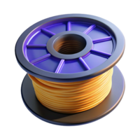 peaceful immaculate 3D printer filament spool NO BACKGROUND with Transparent Background. precision png