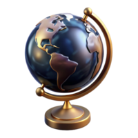 impressive modern Globe with Stand Angled View Cutout detailed png