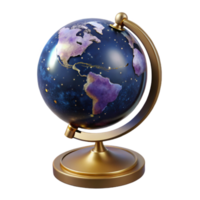 wonderful abstract Globe with Stand Angled View Cutout high resolution png