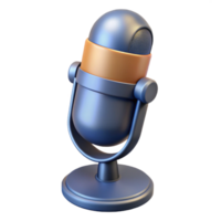 stunning dynamic vintage Condenser microphone NO BACKGROUND with Transparent Background. premium png