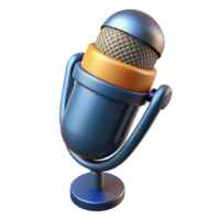 iconic modern Condenser microphone NO BACKGROUND with Transparent Background. impeccable png