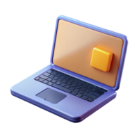 impressive unforgettable Laptop with sticker on the lid NO BACKGROUND with Transparent Background. png