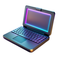 fascinating rustic Gaming laptop with illuminated keyboard NO BACKGROUND with Transparent Background. impeccable png
