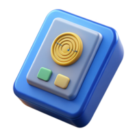 exceptional artistic Biometric scanner NO BACKGROUND with Transparent Background. handcrafted png