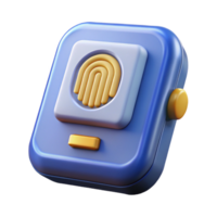 splendid rustic Biometric scanner NO BACKGROUND with Transparent Background. genuine png