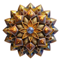 deslumbrante contemporâneo brilhando caleidoscópio fractal Projeto Cortar fora genuíno png