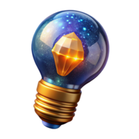 wonderful modern Glowing Light Bulb Cutout Element high quality png