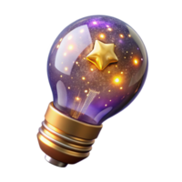 beautiful minimalist Glowing Lightbulb Energy Efficiency Transparent original png