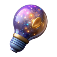magnificent classic Glowing Lightbulb Idea Concept Cutout Isolated high quality png