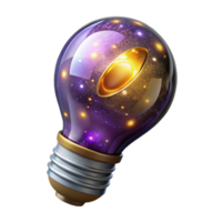 wonderful abstract Glowing Lightbulb Idea Concept Cutout Isolated genuine png