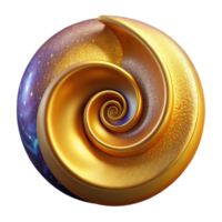 magnificent classic Golden Ratio Spiral Cutout Elegant Design Isolated Element high resolution png