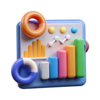 passionate serene Digital marketing analytics chart NO BACKGROUND with Transparent Background. high resolution png